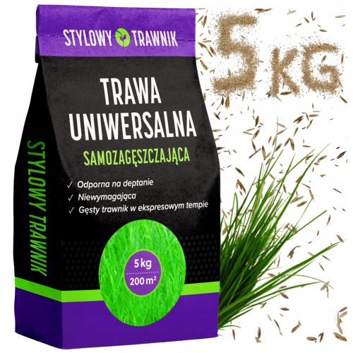  Ukrasna trava, za suhe prostore, zasjenjene prostore, vrt, sport Stylowy Trawnik 200 m² 5 kg
