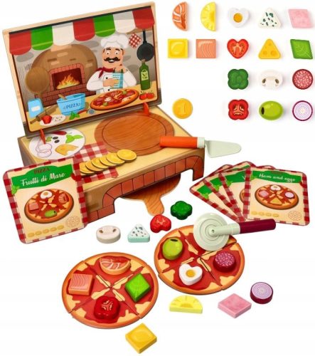 Pizzeria Carlo Set Drvena Igračka Woodyland