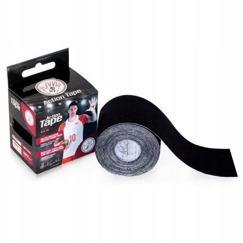 KINEZIOLOŠKE TRAKE ACTION PREMIUM CRNE 5CM X 5M