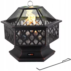 Metalni vrtni kamin - Vrtni kamin 70 cm, dužina 60 cm