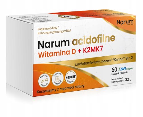 Narum Acidofilne - Suplement s Vitaminom D i K2 te Probioticima