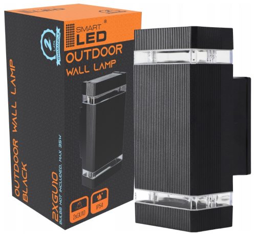 Smartled vanjska zidna svjetiljka crna GU10 20 W
