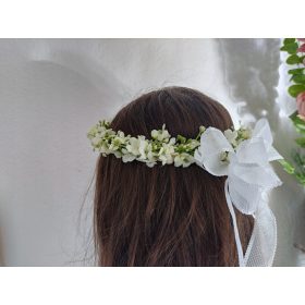   Ručno izrađeni vijenac za Prvu Pričest s korsar setom za ukrašavanje ruku