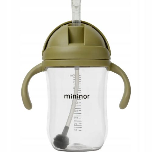  Boca - neprolivna sa slamčicom, Tritan, 330 ml Moss green / Mininor