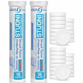   AQUA dezinfekcijske tablete za čišćenje zagađene bunarske vode, 15 kom