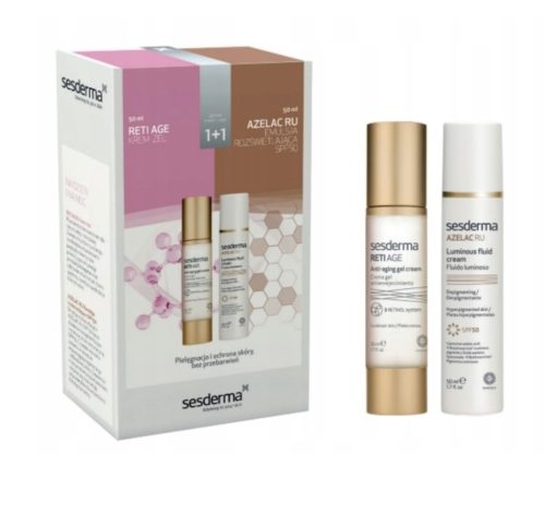 SESDERMA RETI AGE Set: Krem-gel 50ml i AZELAC RU osvjetljujuća emulzija SPF50 50ml