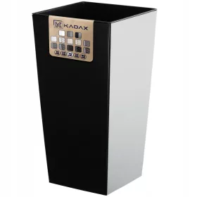   Kadax posuda za cvijeće 29 cm x 29 x 57,5 cm promjer 29 cm plastična crna