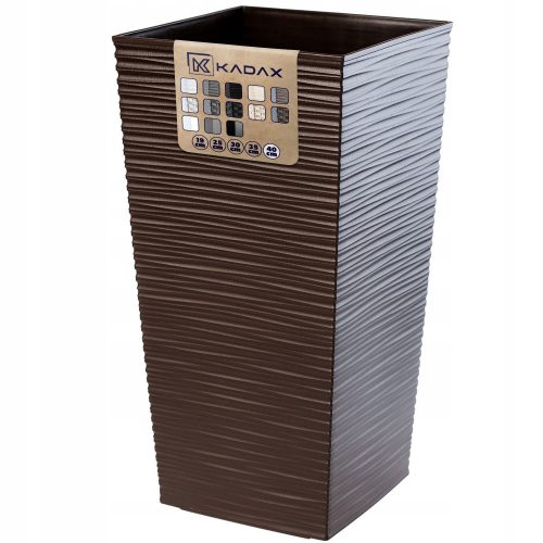  Kadax saksija 38,8 cm x 38,8 x 75 cm promjer 38,8 cm plastične nijanse smeđe i bež boje