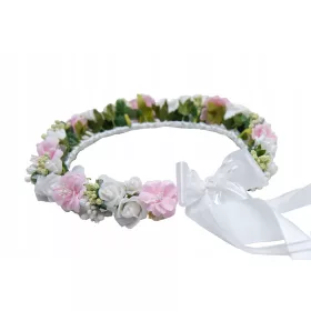   Vjenčić za Prvu Pričest, Ručno Izrađen Cvjetni Ukras za Svijeću