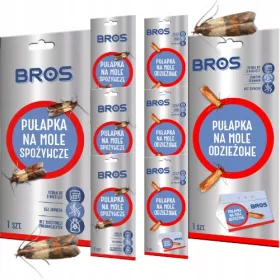   4× Bros zamka za moljce 1 kom + 4× Bros feromonska zamka za moljce 0,1 kg