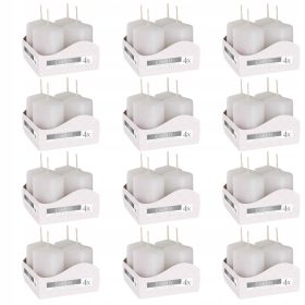  Tradicionalna parafinska svijeća bez mirisa Aura 4 kom.