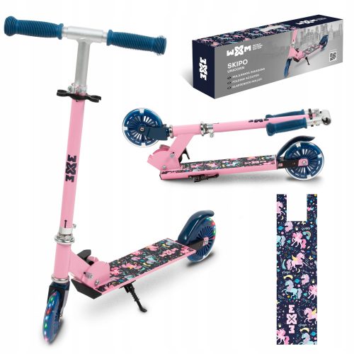 Kidwell WXM Skipo Unicorn sklopivi romobil s LED kotačima