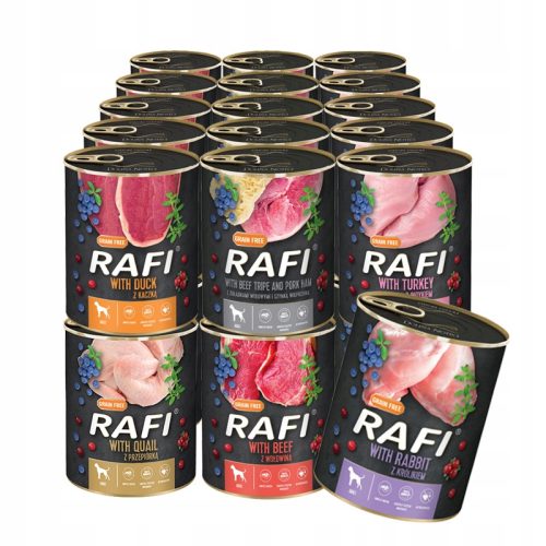  Dolina Noteci Rafi Mix okusa 30 x 800 g za pse
