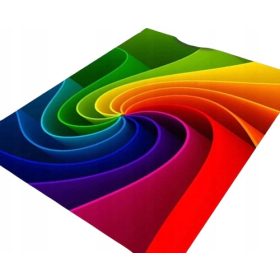 Tepih s dugom dlakom u boji duge 120 x 160 cm