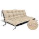  Vrtni jastuk SL 120 x 80 x 15 sivi