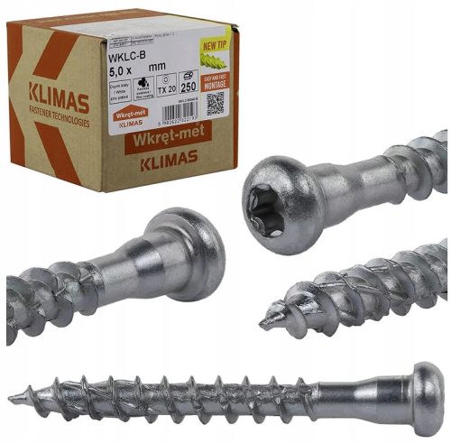 Stolarski vijci za ciesielje Wkręt-Met WKLC-50030-B 5 x 30 mm 250 komada