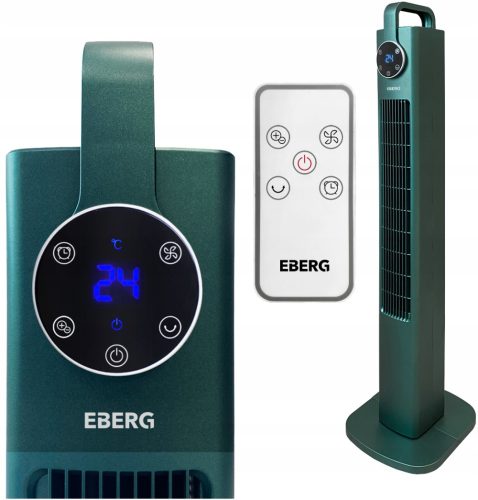 EBERG ZEN Kolumni ventilator, zelena s funkcijom JONIZACIJE
