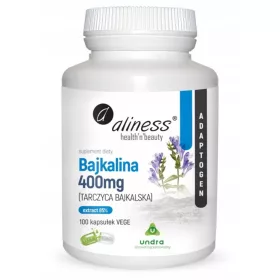   Aliness Bajkalina Ekstrakt - Dodatak prehrani za sportaše i aktivne osobe, 400 mg, 100 kapsula