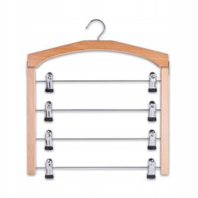   Vješalica za spodnje i gornje dijelove od svijetlog bukva drveta Zeller