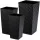  Kadax saksija 29 cm x 29 x 57,5 cm, crna plastika