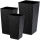  Kadax saksija 29 cm x 29 x 57,5 cm, crna plastika