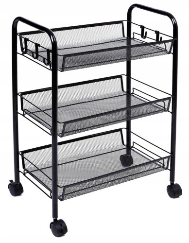 Regal na kotačima Halsen crni 27 x 44 x 64 cm | Mobilni regal s košaricama Loft

Mobilni regal na kotačima Halsen u crnoj boji je multifunkcionalan komad namještaja koji će se savršeno uklopiti u vaš 