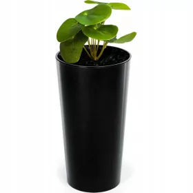    Lamela saksija 40 cm x 40 x 75 cm promjer 40 cm plastična crna