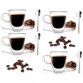 VIALLI AMO 4 čaše za espresso kavu sa umakom 50 ml