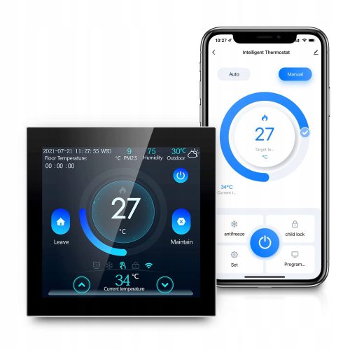 Pametni termostat Arhatreya ME160-3A-WIFI za podno grijanje Pametni termostat Arhatreya ME160-3A-WIFI je idealan izbor za kontrolu temperature u vašem domu. Ova