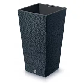    Prosperplast saksija 34,5 cm x 34,5 x 66 cm plastične nijanse sive i srebrne