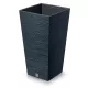  Prosperplast saksija 34,5 cm x 34,5 x 66 cm plastične nijanse sive i srebrne