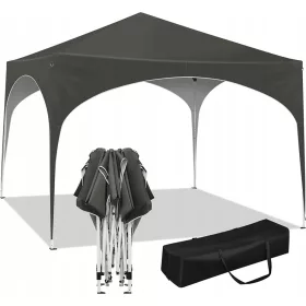 VRTNI PAVILJON UV 50+ Pop-Up PE sivi 3x3x2.5
