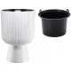  Form-Plastična posuda za cvijeće 29 cm x 29 x 43 cm promjer 29 cm plastična bijela