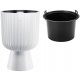  Form-Plastična posuda za cvijeće 38,5 cm x 38,5 x 58 cm promjer 38,5 cm plastična bijela