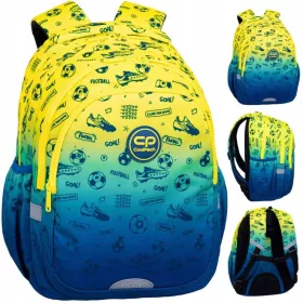   CoolPack Jerry Školski Ruksak Nogomet 21 l Shades of blue, Shades of yellow and gold