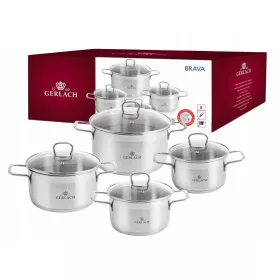 Set posuda Gerlach Brava, nehrđajući čelik, 8 kom.