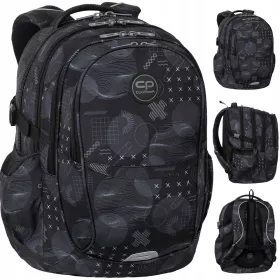 CoolPack Factor školski ruksak za mlade, crni, 29l