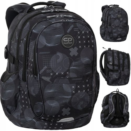 CoolPack Factor školski ruksak za mlade, crni, 29l