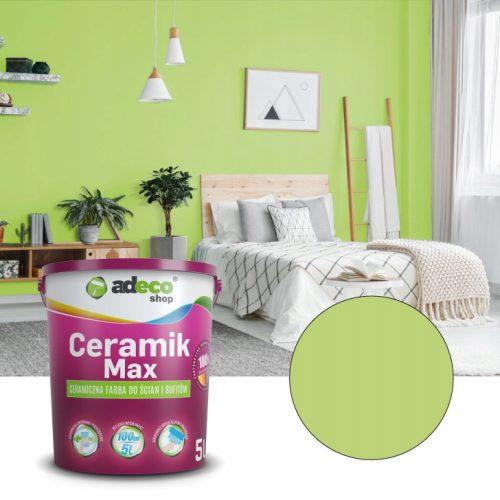 Keramička boja za zidove i stropove Adeco Ceramik Max 5 l bijela