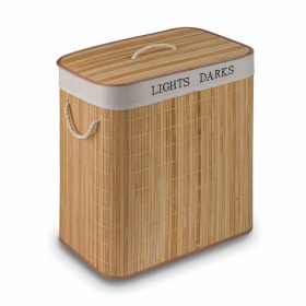    Samostojeća košara za rublje Tadar 105l, natur, nijanse braon i bež