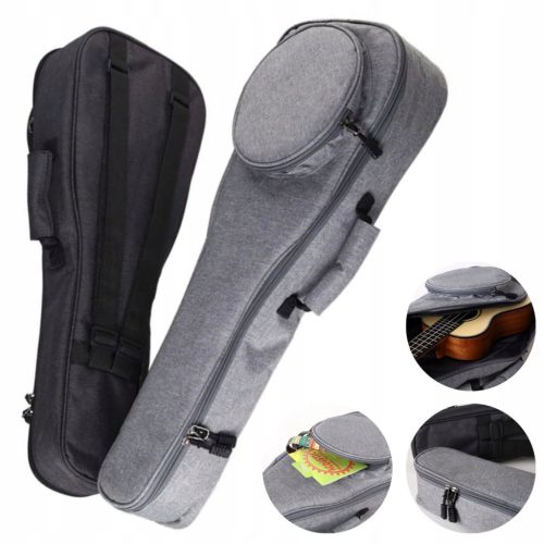 Torbica za ukulele sopran 21" vodootporni sivi futrola za ruksak
