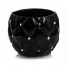  Polnix saksija 14 cm x 14 x 13 cm promjer 14 cm keramika crna