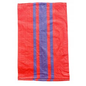   PP vreće za žito, šut, ugljen 25 kg, 50x80 cm, crveno-plave pruge, 100 kom.