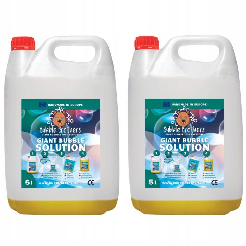 Bubble Brothers tekućina s mjehurićima za velike i male banke sapunice 2x5 L