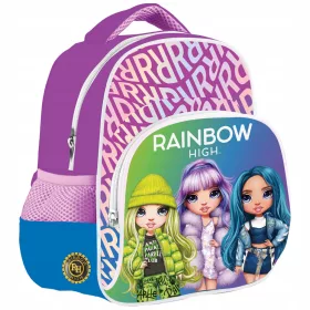   Školski ruksak Rainbow High Silver Style s popularnim lutkama