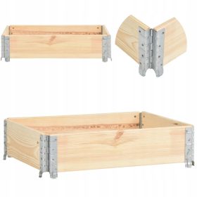 Nadstavak za palete 120x80x19,5 cm od punog borovog drveta