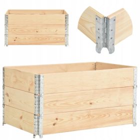   Paletne drvene nadstavke za palete, 3 komada, dimenzije 120x80x19,5 cm