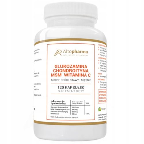 ALTO PHARMA Glukozamin + Hondroitin + MSM + Vitamin C 120 kapsula