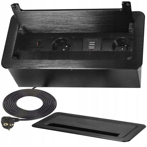Elektro Mebleni Ugradni Skriveni Stolni Modul sa USB i LAN Priključcima