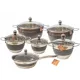 Set lonaca Hoffner Premium od nehrđajućeg čelika, 12 kom.